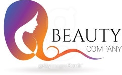 Beauty company logo with female face 이미지 (486718268) - 게티이미지뱅크 Beauty company logo with female face