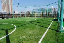 Futsal court in a public outdoor park with artificial turf 이미지 (475838970) - 게티이미지뱅크 Futsal court in a public... 