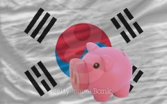 piggy rich bank and  national flag of south korea 이미지 (533402489) - 게티이미지뱅크 piggy rich bank and  national flag of... 