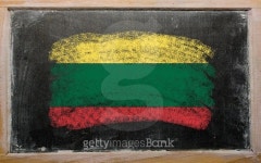 센테니아나라 | flag of lithuania on black blackboard 이미지 (467342754) - 게티이미지뱅크 flag of lithuania on black blackboard