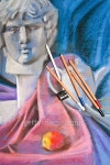 Color pencils and original pastel drawing of still life. 이미지 (488117586) - 게티이미지뱅크 Color pencils and original... 