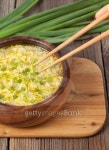Restaraunt recipe of traditional oriental egg drop soup with green 이미지 (472492032) - 게티이미지뱅크 Restaraunt recipe of... 