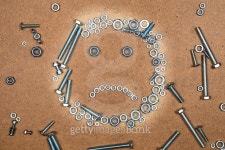 Bright sad smile from bolts and nuts 이미지 (495538422) - 게티이미지뱅크 Bright sad smile from bolts and nuts