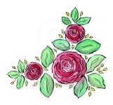 Beautiful watercolor roses frame 이미지 (508858188) - 게티이미지뱅크 Beautiful watercolor roses frame