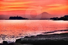Sunset and Mount Fuji ,Japan. 이미지 (503621170) - 게티이미지뱅크 Sunset and Mount Fuji ,Japan.