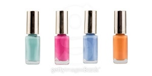 Group of bright nail polishes isolated on white 이미지 (504307480) - 게티이미지뱅크 Group of bright nail polishes isolated on... 
