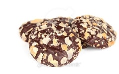 cookies with chocolate and almonds 이미지 (503512280) - 게티이미지뱅크 cookies with chocolate and almonds