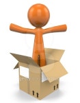 3D Orange Man Popping Out Of A Box 이미지 (503487370) - 게티이미지뱅크 3D Orange Man Popping Out Of A Box