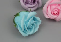 비누 꽃 머리 셋