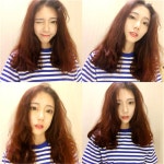2017 new Korean ulzzang Harajuku wind easing students  color horizontal stripe lovers men short sleeve t shirt