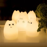 Charged baby eye drops silicone night light desk lamp led luminous energy moving lights unplugged
