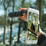 Mobile phone HD mini-monocular telescope telescope high low light level night vision 8 times times the clip-on Pocket portable