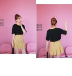 에이블리 [세트할인]_꽃선인장티셔츠+너가좋아스커트