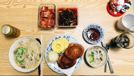 요리 - 오픈샌드위치랑 몇가지 집밥