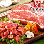 [횡성축협]강원도 명품 횡성한우 1+등급이상 국거리300g(사태,목심,앞다리중 랜덤)_간편보기_동원몰