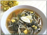 콩나물시금치국 - 딸에게# / 멸치 육수 맛나게 만드는 방법