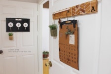 7월의 달력 만들기[바지옷걸이 리폼] 