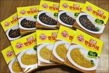 간단한 요리 오뚜기 3분 렌틸짜장 & 렌틸카레