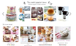 인테리어소품 파는곳 이웃의윤자 인테리어주방소품 프로방스 사각 4칸 나눔접시 원목의 원형도마 구매후기