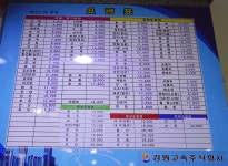 춘천 시외버스터미널 시간표/요금표, 춘천 관광지도