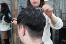 면목동 남자미용실 남자머리 잘하는 남성전용미용실 세라비 카키브라운 염색