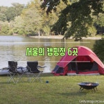 서울 캠핑장 6곳(강동그린웨이,노을공원,초안산공원,중랑숲,난지,서울대공원)
