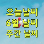 기상청-오늘날씨.6월 날씨.주간 날씨(전남여행 화순 메밀꽃축제)