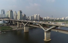 드론촬영 서울한강 청담대교(드론항공촬영)