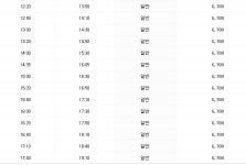 해운대시외버스터미널 시간표 해운대수도권정류소(남부터미널/동서울에서)