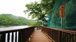 충북 드라이브 코스 진천 농다리, 초롱길, 하늘다리 트레킹(초평저수지,붕어마을, 한반도지형)