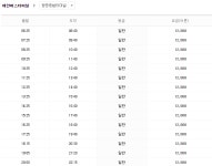 태안터미널 시간표(시외버스. 고속버스 전국행)(동서울.센트럴.남부)