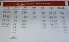 천안시외버스터미널 시간표 및 동서울터미널에서