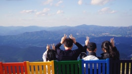 강원도 평창 여행 코스 발왕산 氣 스카이워크, 발왕산 가든 데크길(용평리조트 빛축제)