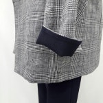 패션플러스 - 모던한 체크 마자켓(A172PSF013)