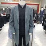 패션플러스 - 17FW 지이크.F 멜란지블루 울캐시미어 체스터코트(FR H7011)