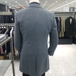 패션플러스 - 17FW 지이크.F 멜란지블루 울캐시미어 체스터코트(FR H7011)