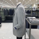 패션플러스 - 17FW 지이크.F 라이트그레이 울캐시미어 체스터코트(FR H7009)
