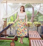 패션플러스 - 선셋비치 플라워랩 skirt / CSK170708 / 일랑 / 플라워랩 SK