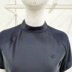 패션플러스 - 메쉬 믹스 래글런 하이넥 원피스J6384 패션플러스