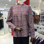 패션플러스 - 하운드체크차이나블라우스 BYBAI4417 패션플러스