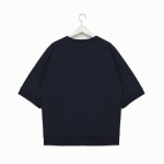 [ELOQ엘록]E184MST158U_(유니)왕관 자수 반팔 스웨트셔츠 [W CONCEPT]