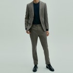 [T.I FOR MEN]_M208MPT160M_ 투톤 마이크로패턴 울블렌디드 SET-UP PT-지엔코스타일 T.I FOR MEN