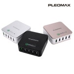 PLEOMAX QC-030P USB 3.0 5포트 멀티 고속 충전기 8A 블랙 :: 컴퓨터 전문 쇼핑몰 가이드컴