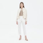 [여성] 린넨혼방 솔리드 크롭 자켓 | 상품상세 | H Fashion Mall