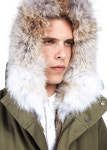 WIZWID:위즈위드 - [Yves Salomon:이브 살로몬] Cotton Parka - Rabbit And Coyote Trim WIZWID