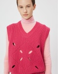 문선 MOONSUN Argyle Hole Knit Vest/Deep Pink 119,000원_[PRODUCT]_어라운드더코너 / AROUNDTHECORNER 회원가 116,610원 ~ 107,150원