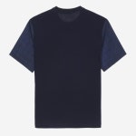 티엔지티(TNGT) TGTS7B708N2 네이비 체크 배색 포켓 반팔 티셔츠 - 사이즈 & 후기 | 무신사