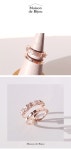 [메종드비쥬] 제나 레이어드 반지 D00043