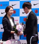 김민지 아나 `오빠 그동안 수고했어요` [MK포토]