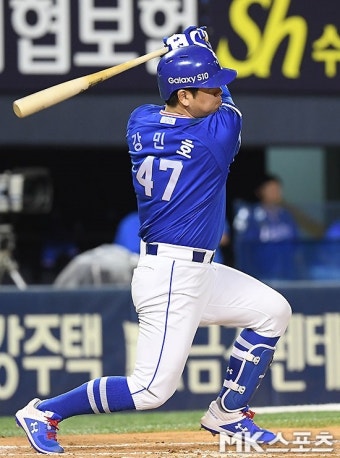 삼성 강민호, 친정 롯데 상대 통산 35번째 1500안타 달성